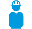Blue jobs icon